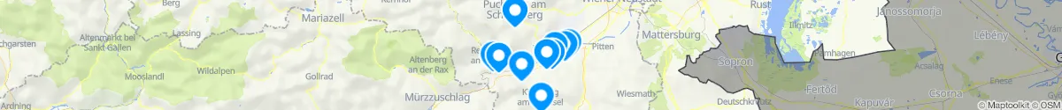 Map view for Pharmacies emergency services nearby Prigglitz (Neunkirchen, Niederösterreich)